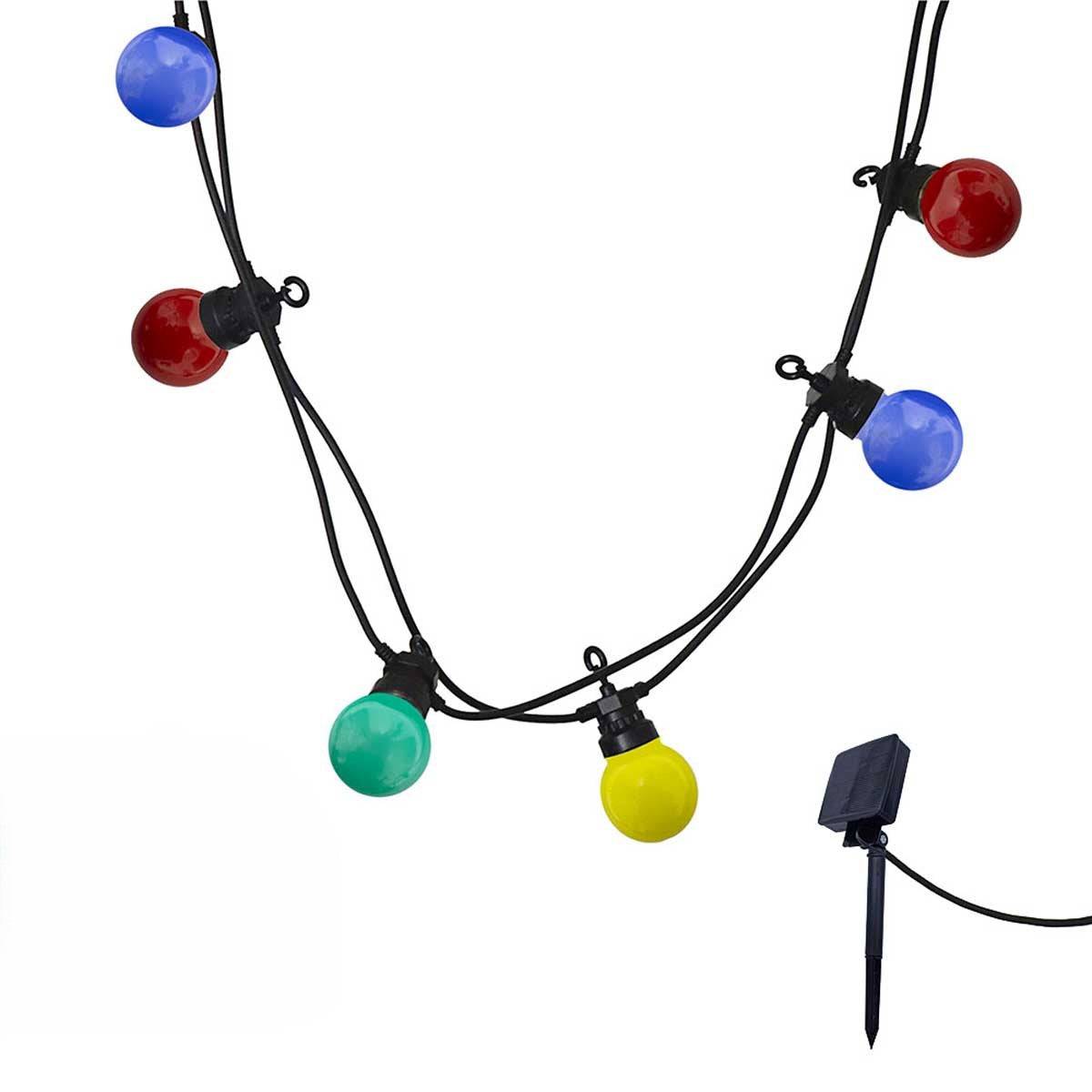 Lumisky - Guirlande solaire PARTY GUINGUETTE 10 globes 5.7M - Imagen 1