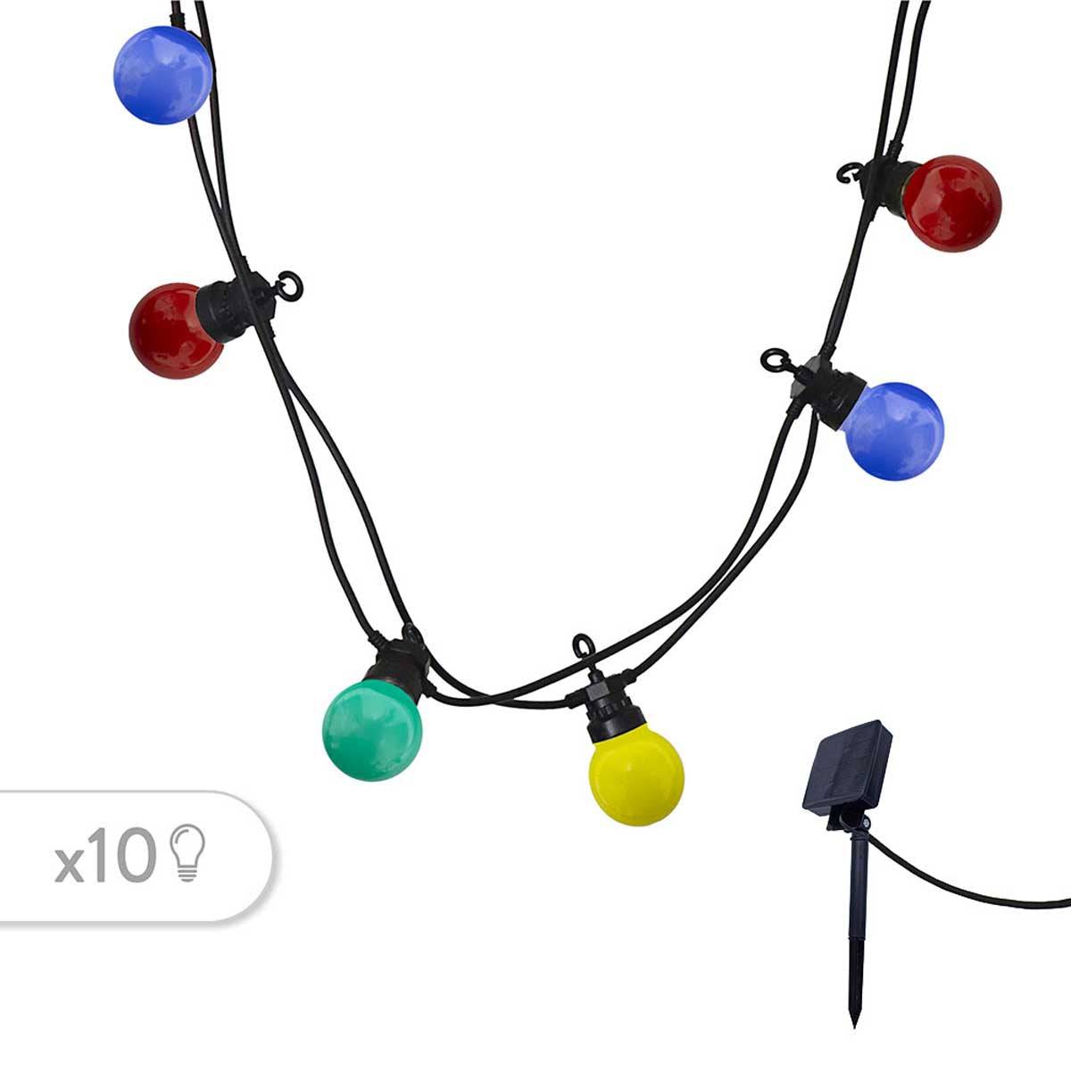 Lumisky - Guirlande solaire PARTY GUINGUETTE 10 globes 5.7M - Imagen 4