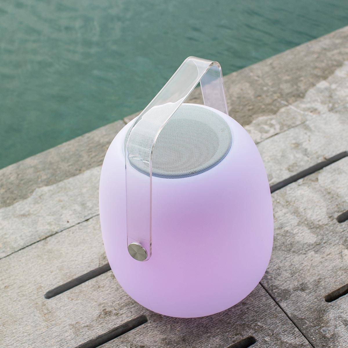 Lumisky - Lampe enceinte bluetooth multicolore SO PLAY H30cm - Imagen 5