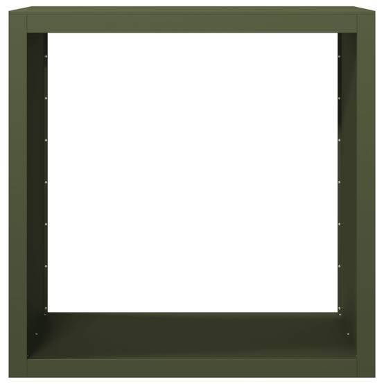 Range-bûches en acier pour bois de chauffage extérieur et intérieur Vert 100 cm – ComfortXL Outdoor Living - Image 4