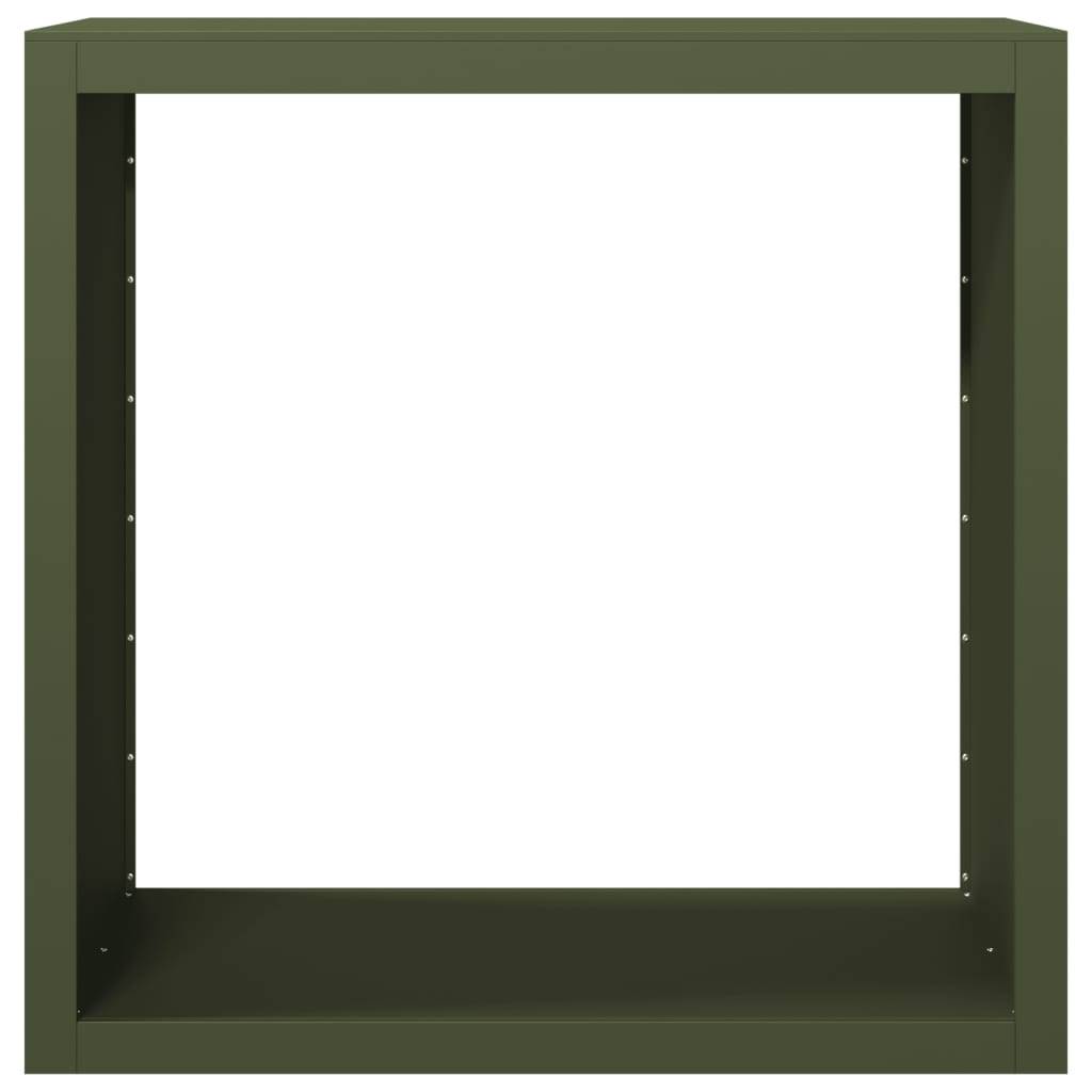 Range-bûches en acier pour bois de chauffage extérieur et intérieur Vert 100 cm – ComfortXL Outdoor Living - Image 4