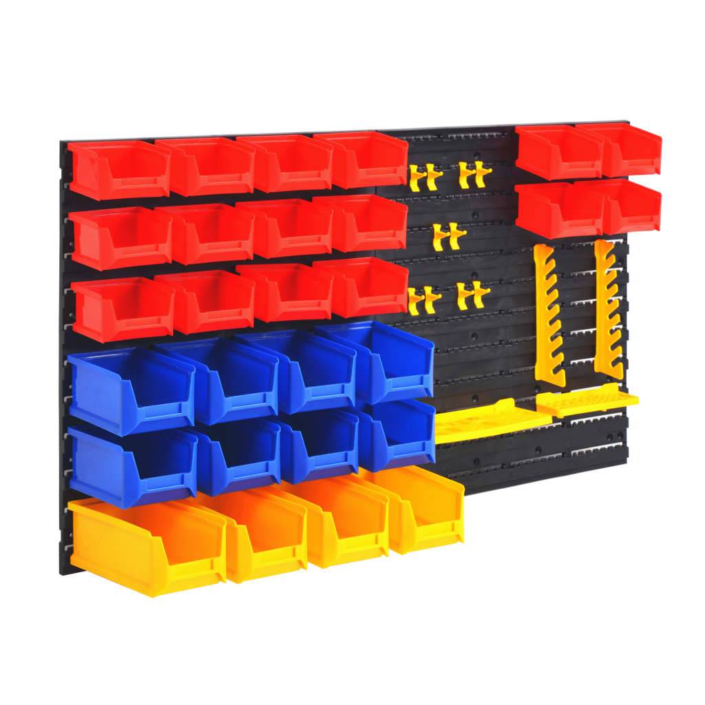Helloshop26 - Organisateur d'outils de garage mural boîte stockage etagères rangement - Imagen 1