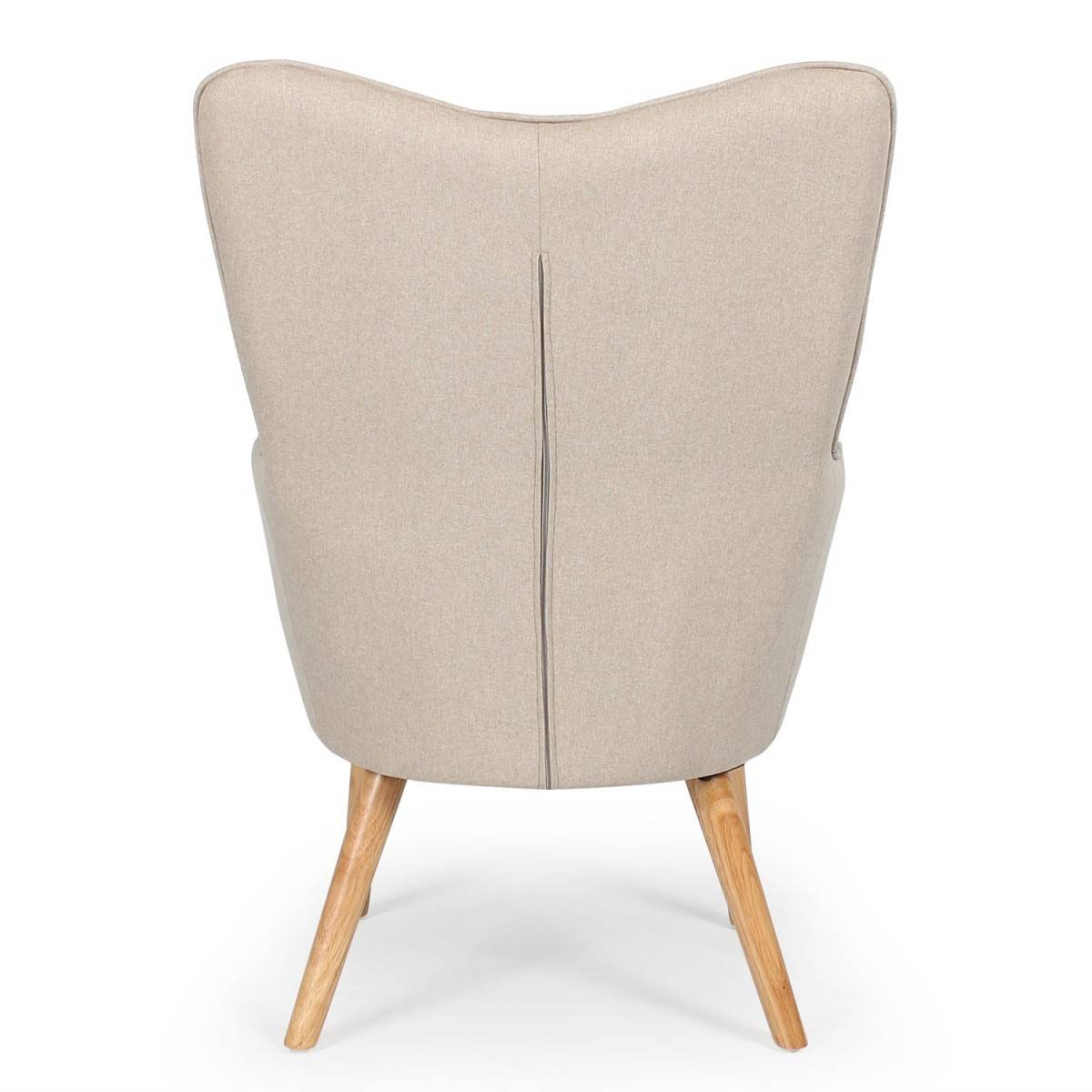 Paris Prix - Fauteuil Scandinave "Aimee" 67cm Beige - Image 4