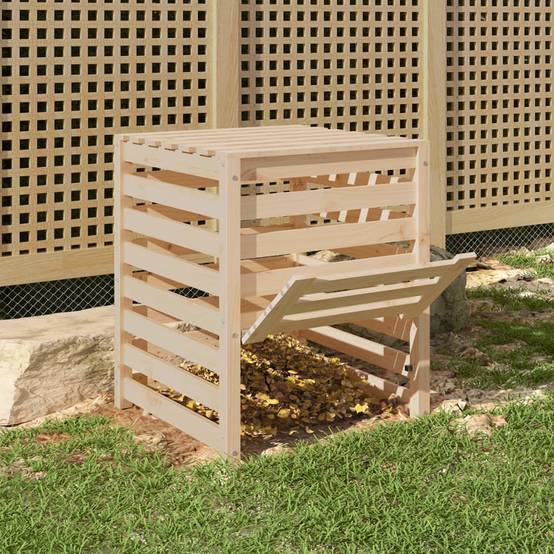 Vidaxl - Composteur 63,5x63,5x77,5 cm Bois massif de pin vidaXL 823808 - Image 4