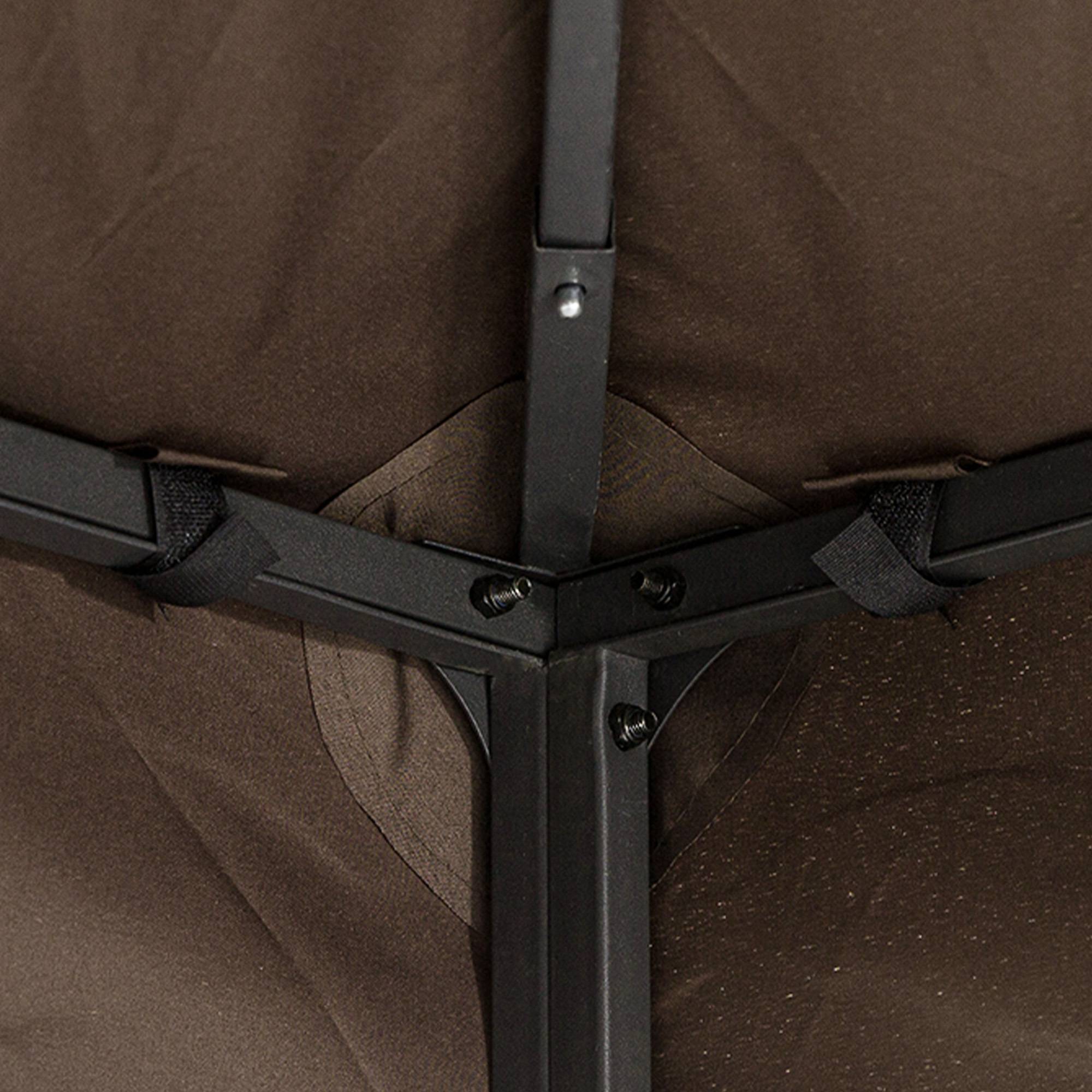 Toit de rechange pour tonnelle polyester beige 400 x 300 cm - PANGIVO - Image 10