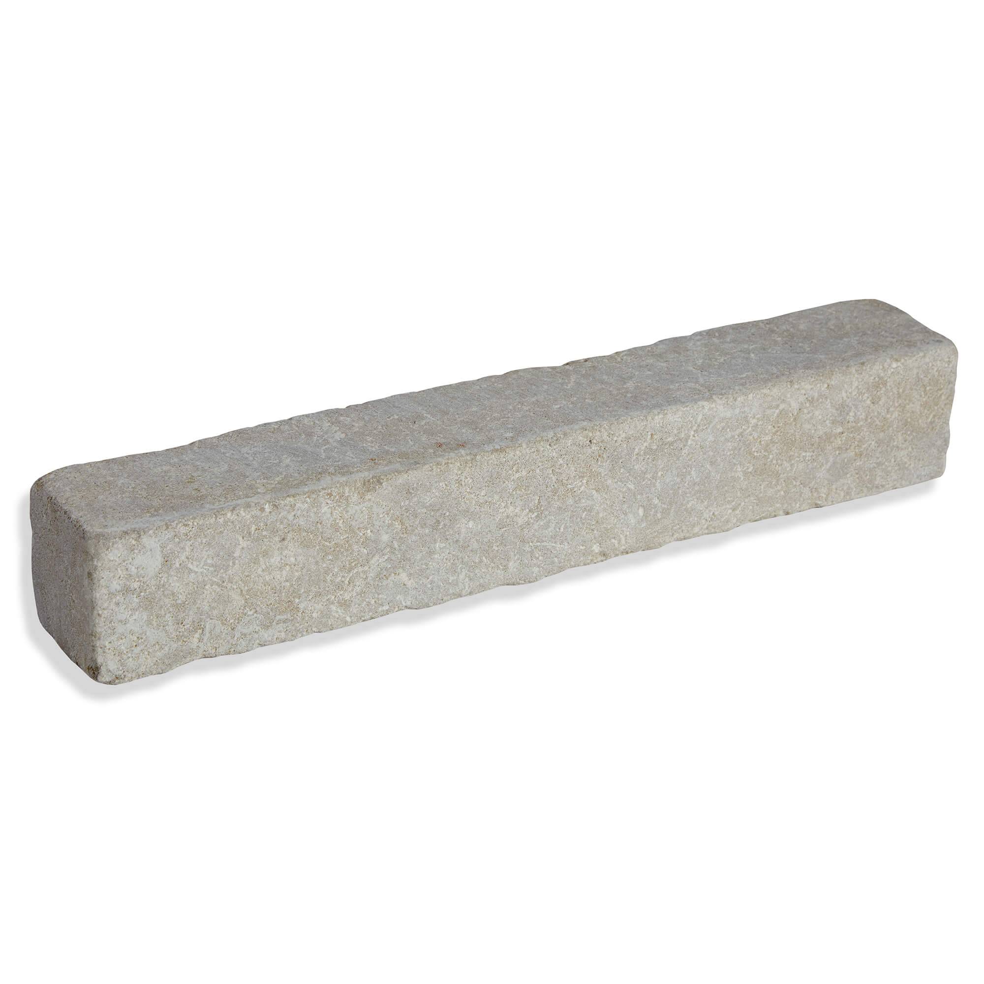 Bordure de jardin Pierre de l'Atlas Beige 50x8x8 cm (lot de 5 bordures soit 2,5 mètres) - RO'MA NATURE - Image 1