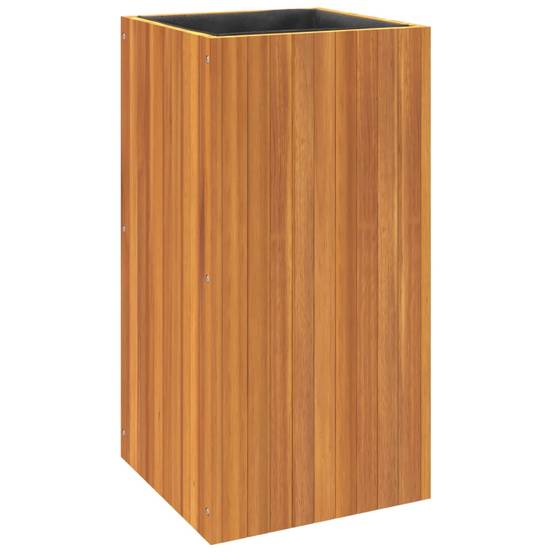 Jardinière bois d'acacia naturel 45 x 45 x 90 cm - PANGIVO - Image 7