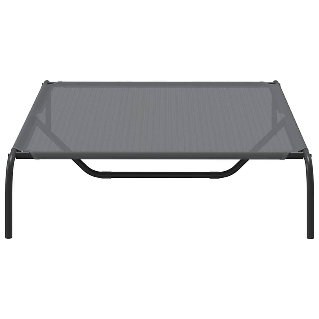 Lit pour chien surélevé en textilène robuste pour jardin maison Gris 130x80cm – ComfortXL Pet Living - Image 5