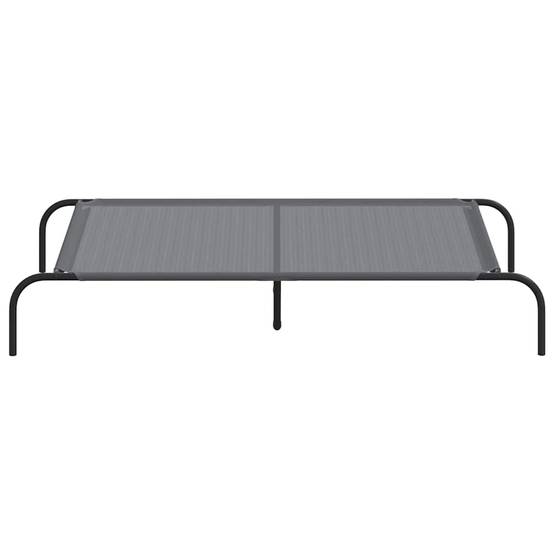 Lit pour chien surélevé en textilène robuste pour jardin maison Gris 130x80cm – ComfortXL Pet Living - Image 4