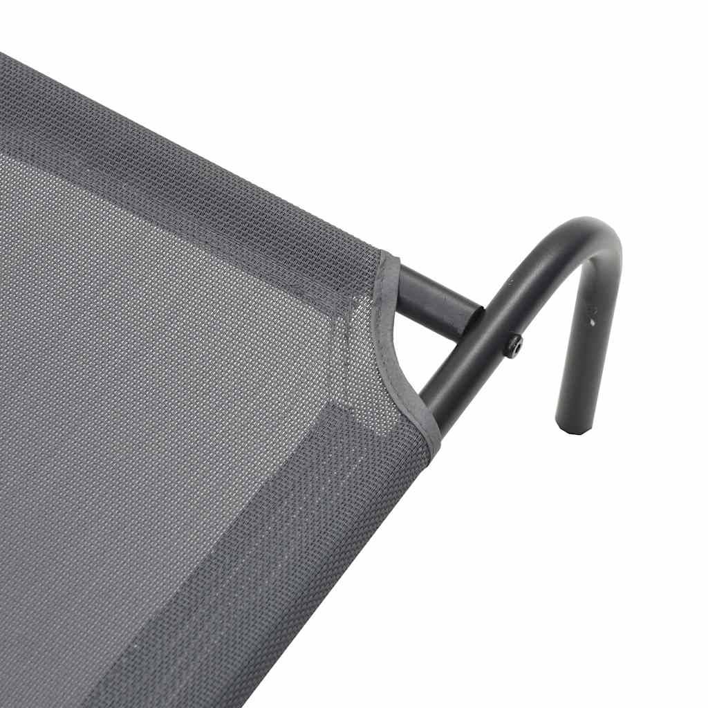 Lit pour chien surélevé en textilène robuste pour jardin maison Gris 130x80cm – ComfortXL Pet Living - Image 7