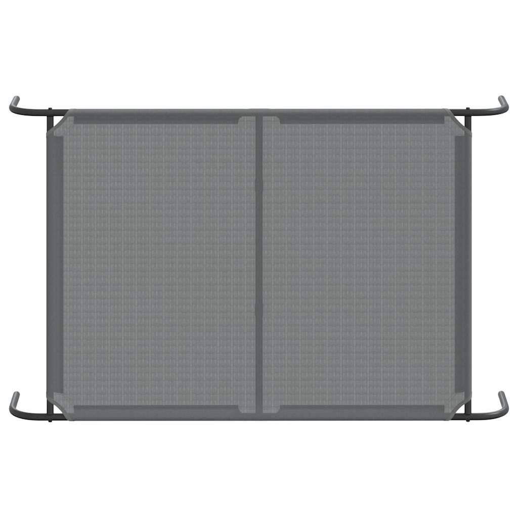 Lit pour chien surélevé en textilène robuste pour jardin maison Gris 130x80cm – ComfortXL Pet Living - Image 6