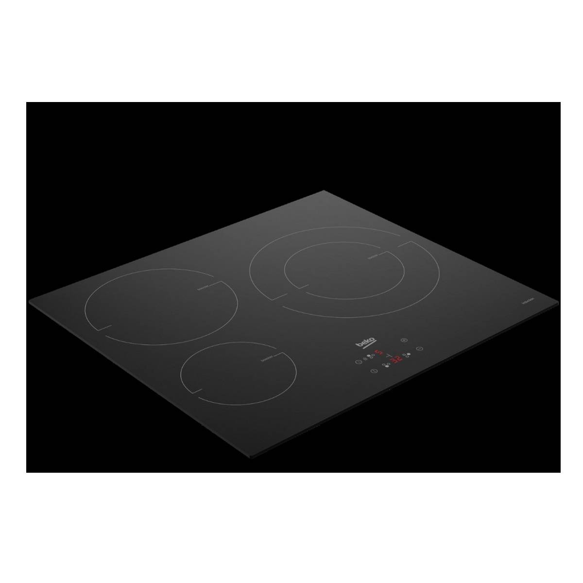 Beko - Table de cuisson induction 60cm 3 feux 7200w noir HII63402MT Beko - Image 3
