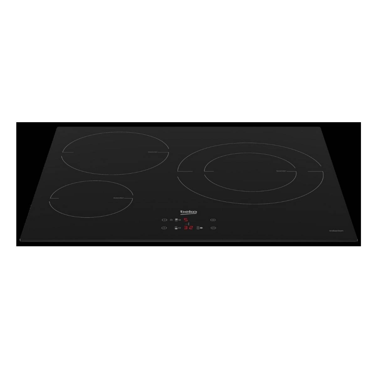 Beko - Table de cuisson induction 60cm 3 feux 7200w noir HII63402MT Beko - Image 2