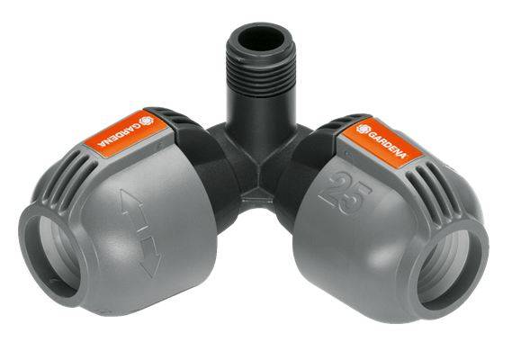 Gardena - Raccord d'angle d'arrosage enterré 25 mm mâle 1/2" Gardena - Image 1