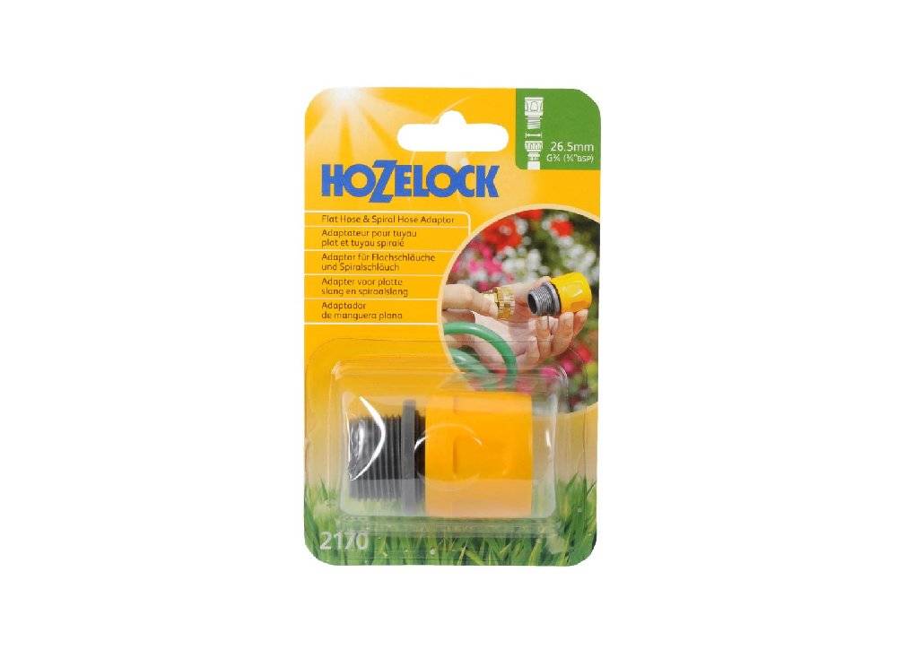 Hozelock - Adaptateur pour tuyau plat et spiralé en matériaux de haute qualité - blister HOZELOCK - Image 3