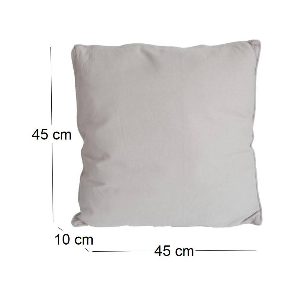 Jardindeco - Coussin en coton coloré Salsa 45 cm (Lot de 2) Lin  JardinDeco - Imagen 3