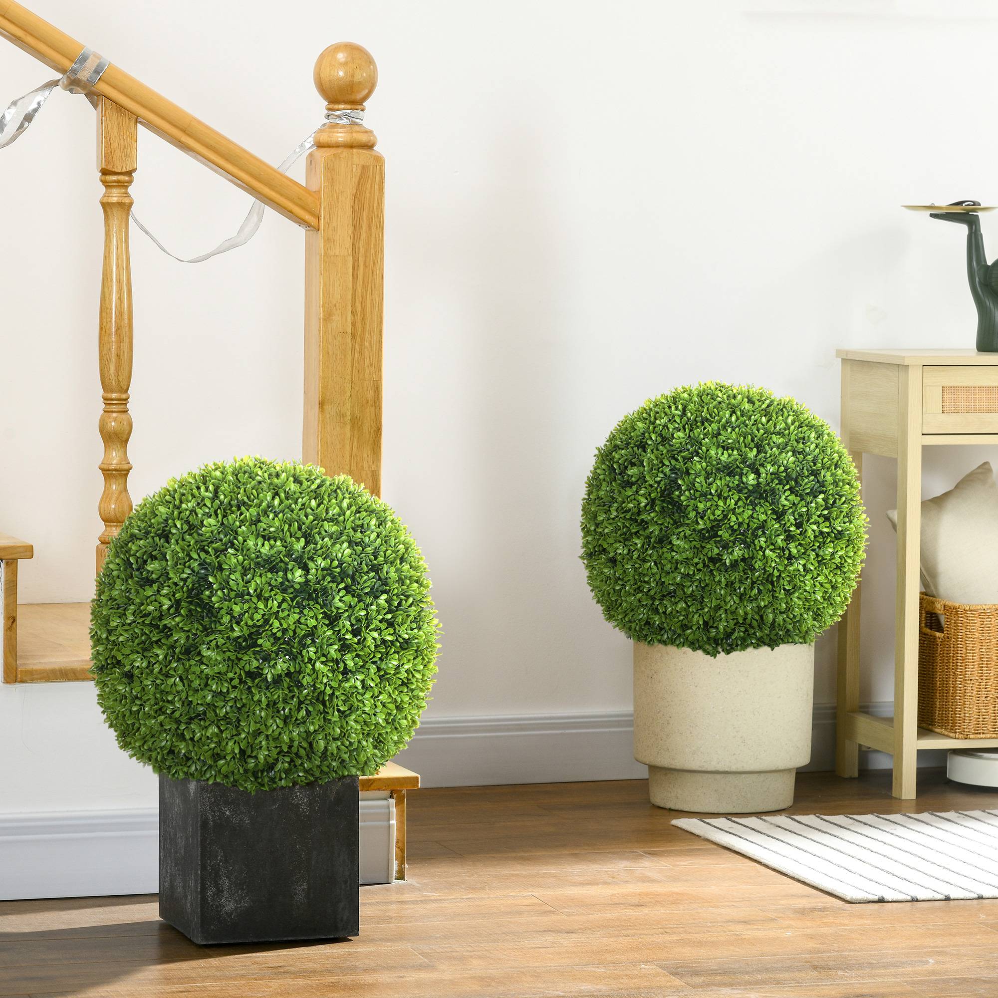 Set 2 buis artificiels PE Ø40cm intérieur/extérieur, vert - Image 3