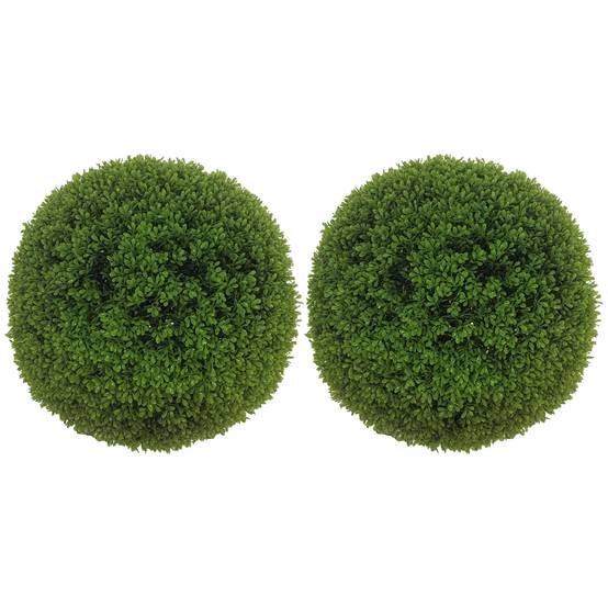 Set 2 buis artificiels PE Ø40cm intérieur/extérieur, vert - Image 1