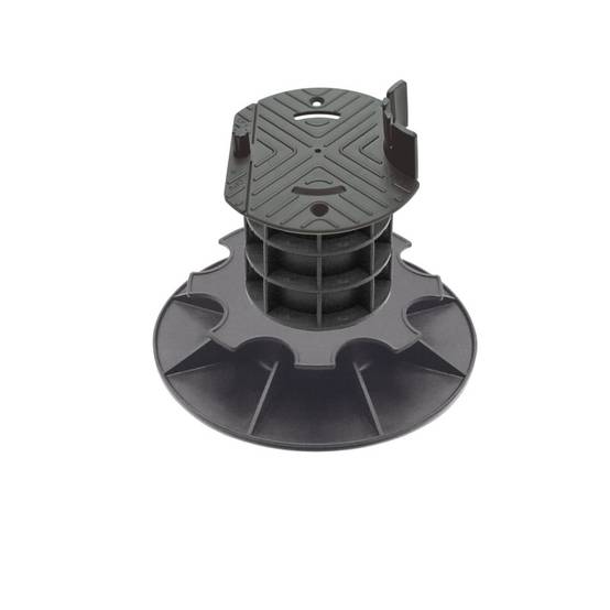 Jardinex - Plot terrasse bois réglable 14 - 17 cm - Noir - Jardinex - Imagen 1