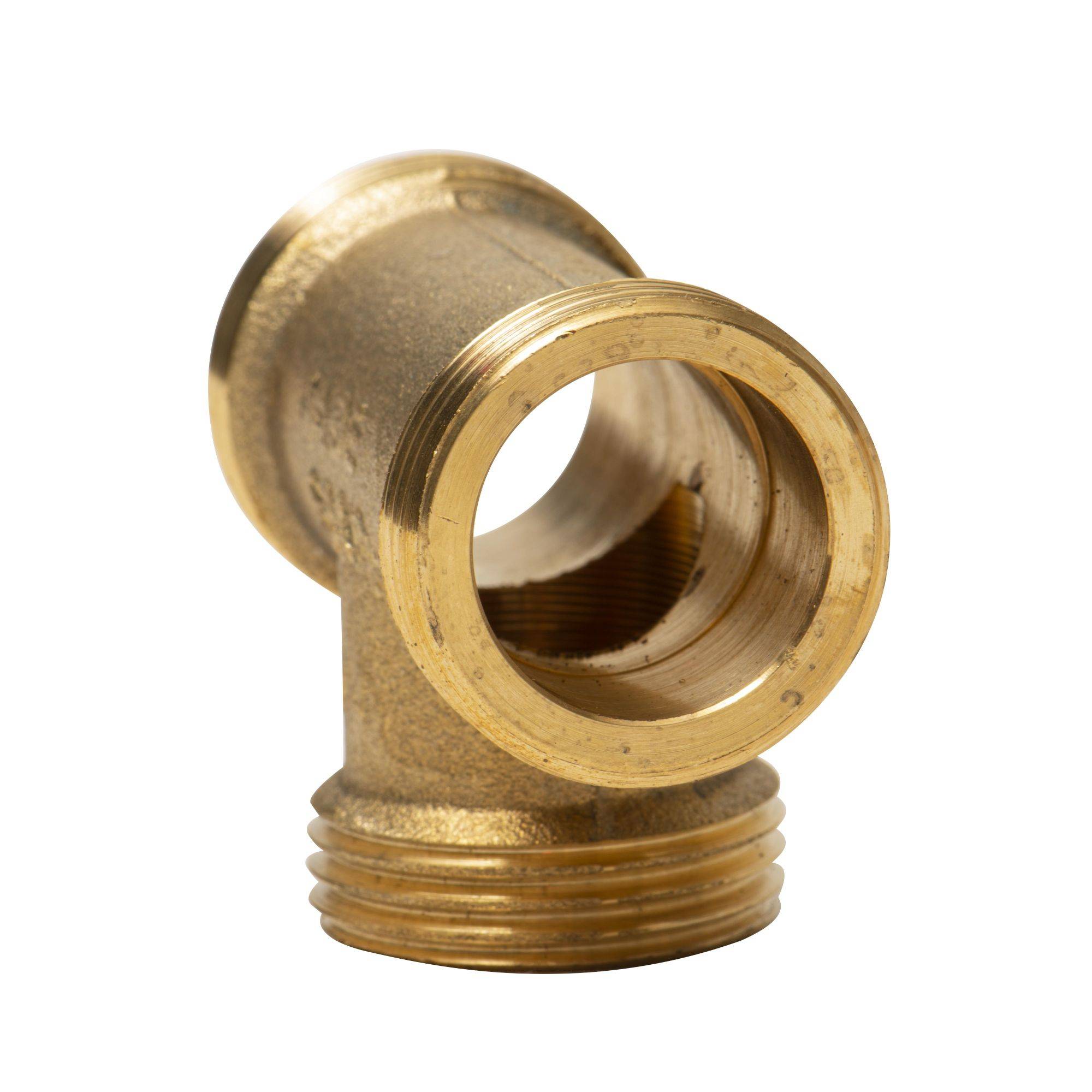 Raccord té laiton mâle - mâle 3/4" - Image 4