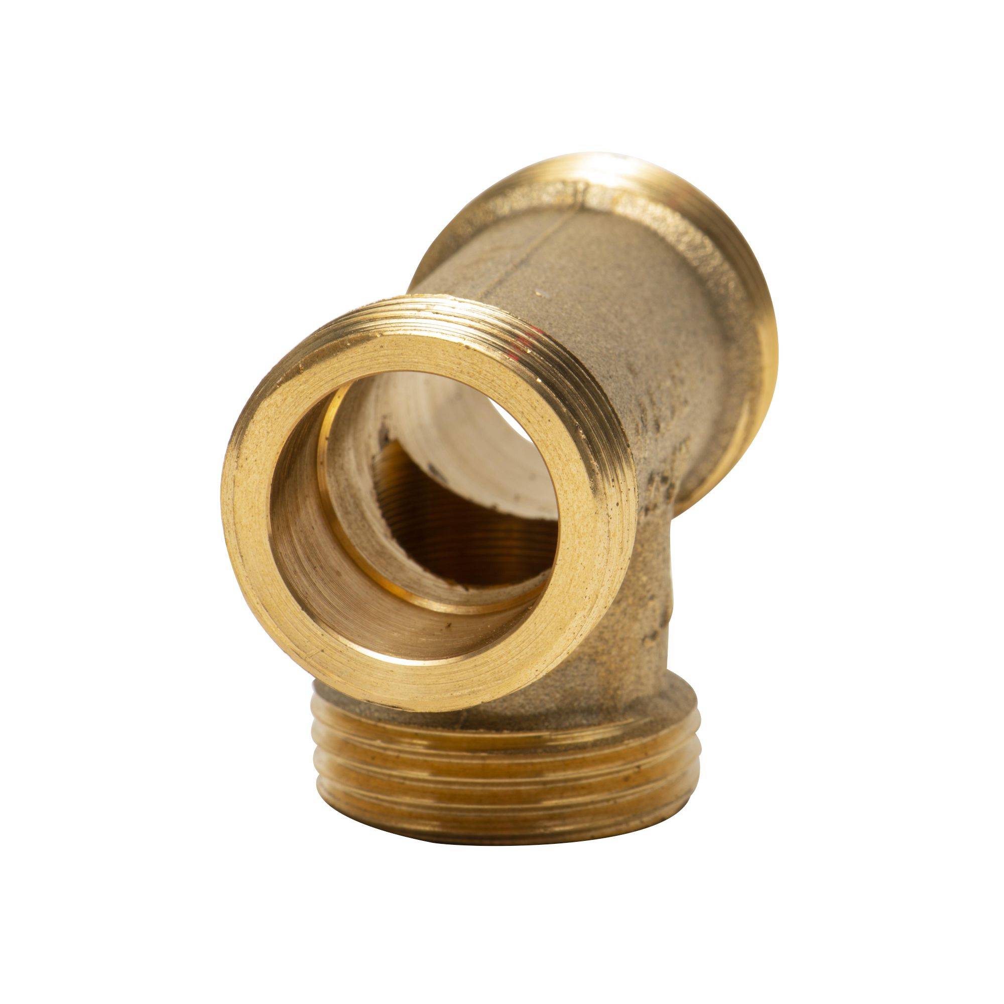 Raccord té laiton mâle - mâle 3/4" - Image 2