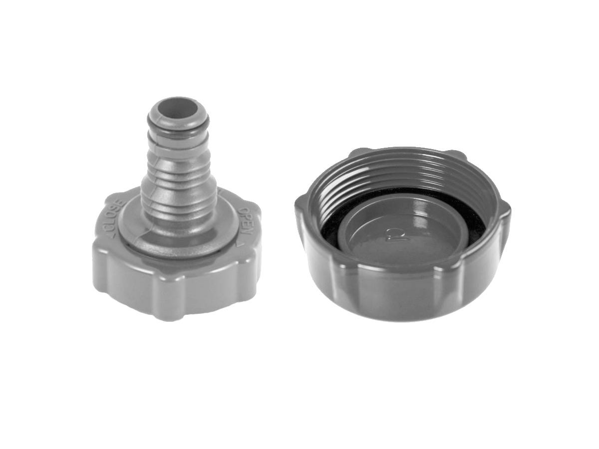 Bestway - Bouchon valve de vidange + adaptateur pour piscines tubulaires Steel Pro et Steel Pro Max - Bestway - Imagen 1
