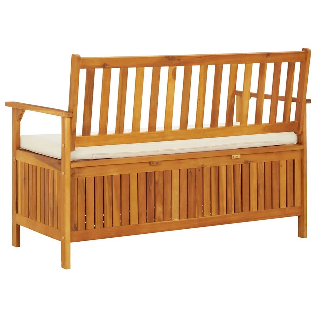 Vidaxl - Banc de rangement de jardin Bois d'acacia solide 120x63x84 cm vidaXL 44126 - Imagen 8