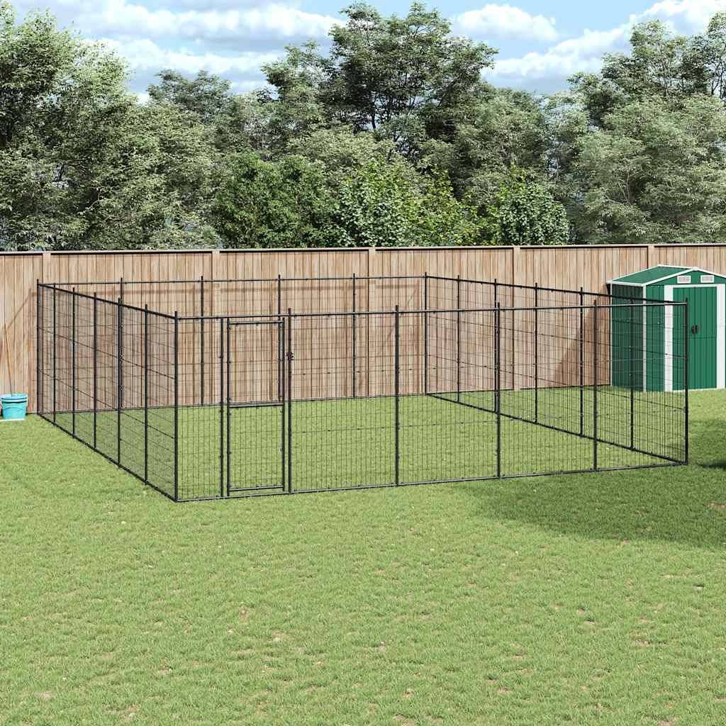 Vidaxl - Chenil d'extérieur pour chiens Acier 36,3 m² vidaXL 3082324 - Imagen 1