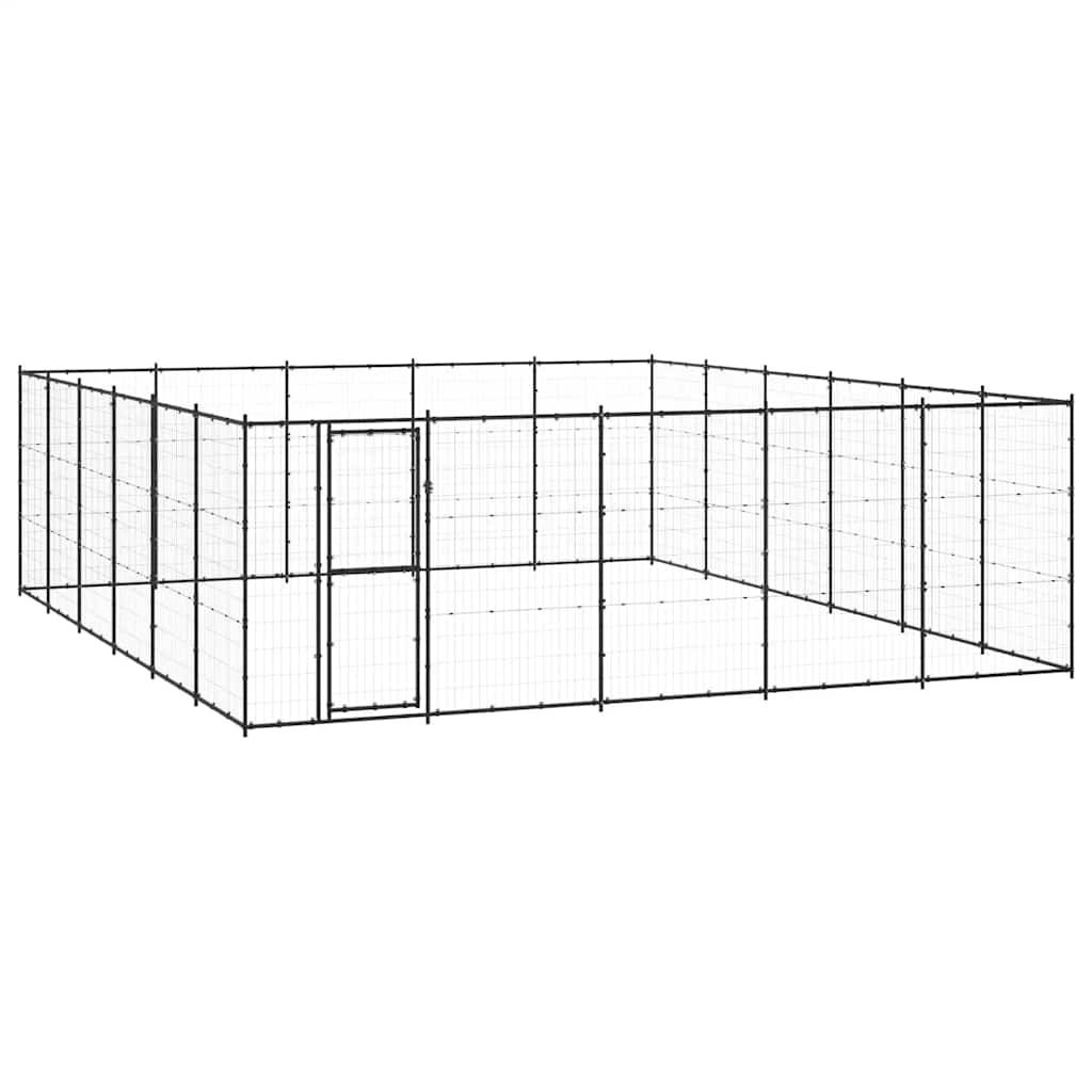 Vidaxl - Chenil d'extérieur pour chiens Acier 36,3 m² vidaXL 3082324 - Imagen 2