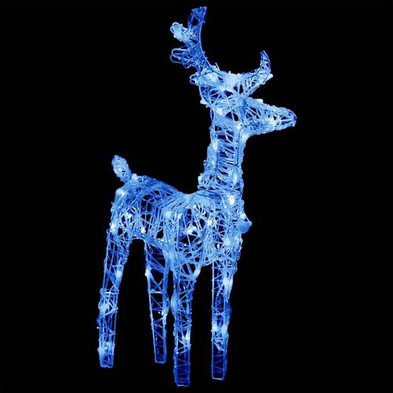 ComfortXL - Rennes Traîneau Lumineux Acrylique 160 LED Fêtes Noël 130cm Bleu – ComfortXL Outdoor Living - Image 3