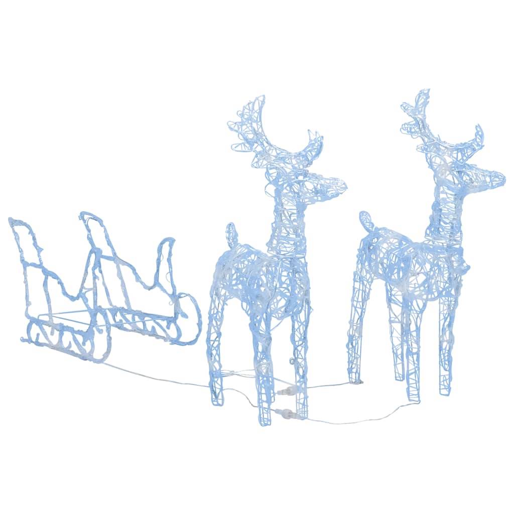 ComfortXL - Rennes Traîneau Lumineux Acrylique 160 LED Fêtes Noël 130cm Bleu – ComfortXL Outdoor Living - Image 2