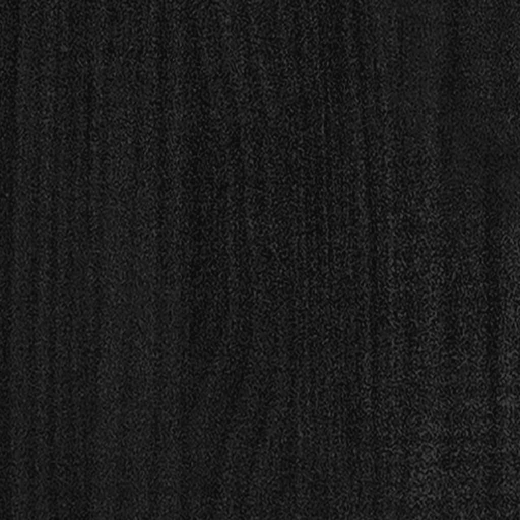 Vidaxl - Jardinières d'extérieur 2pcs Noir 40x40x70cm Bois de pin massif vidaXL 810798 - Image 7
