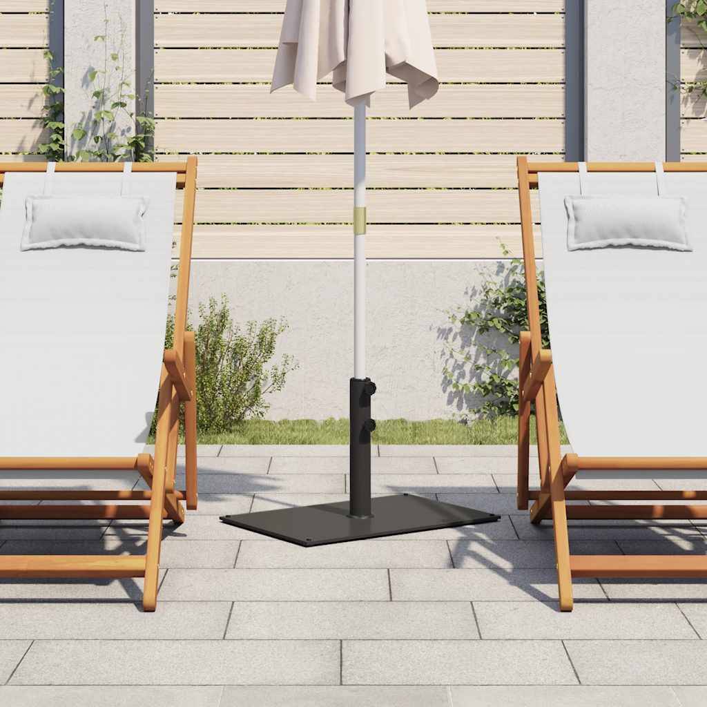 ComfortXL - Socle de Parasol Rectangulaire en Acier 15 kg Base Stable pour Terrasse Noir – ComfortXL Outdoor Living - Image 3