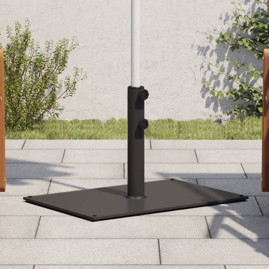 ComfortXL - Socle de Parasol Rectangulaire en Acier 15 kg Base Stable pour Terrasse Noir – ComfortXL Outdoor Living - Image 1