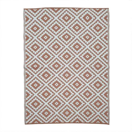 Terre Jardin - Tapis extérieur réversible pour balcon et terrasse Terracotta 180 x 280 Terracotta - Imagen 1