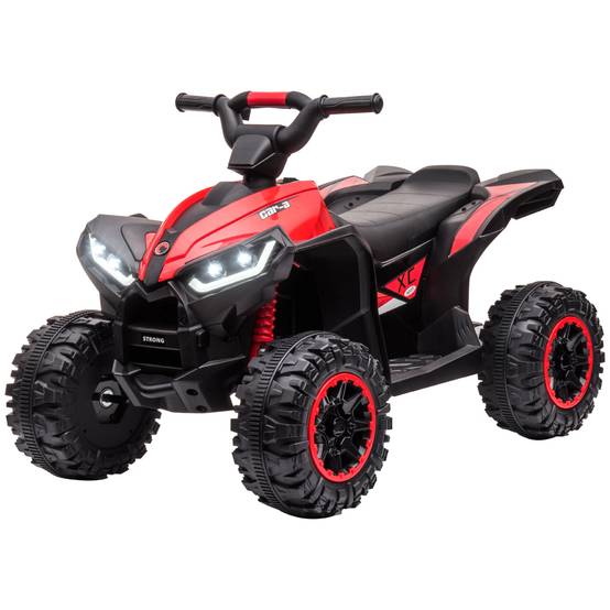 Sans Marque - Quad électrique enfant 3-5 ans 12V 2 moteurs 2 vitesses 3-6 km/h phares LED klaxon rouge - Image 2