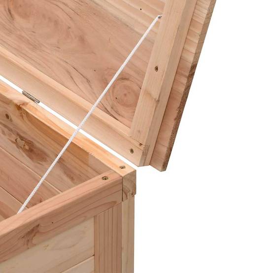 Boîte à Coussins d'Extérieur Bois de Sapin Massif Robuste pour Jardin Brun 120L 99x50x56.5 cm – ComfortXL Outdoor Living - Image 7