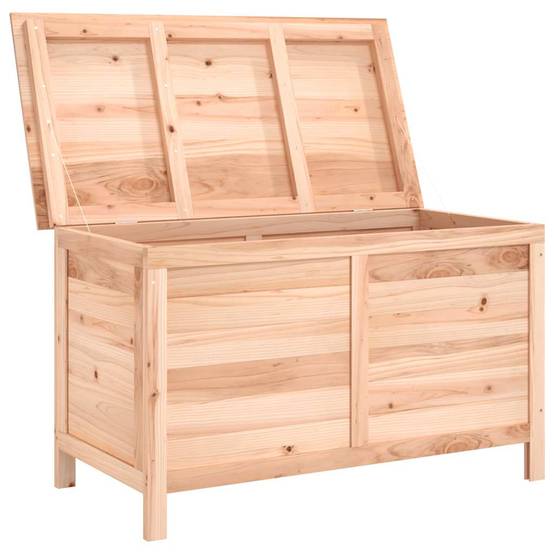 Boîte à Coussins d'Extérieur Bois de Sapin Massif Robuste pour Jardin Brun 120L 99x50x56.5 cm – ComfortXL Outdoor Living - Image 3