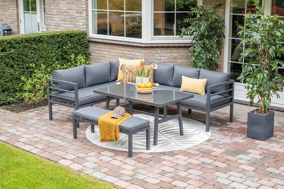 Bleco salon de jardin table haute - 7 place - Image 5