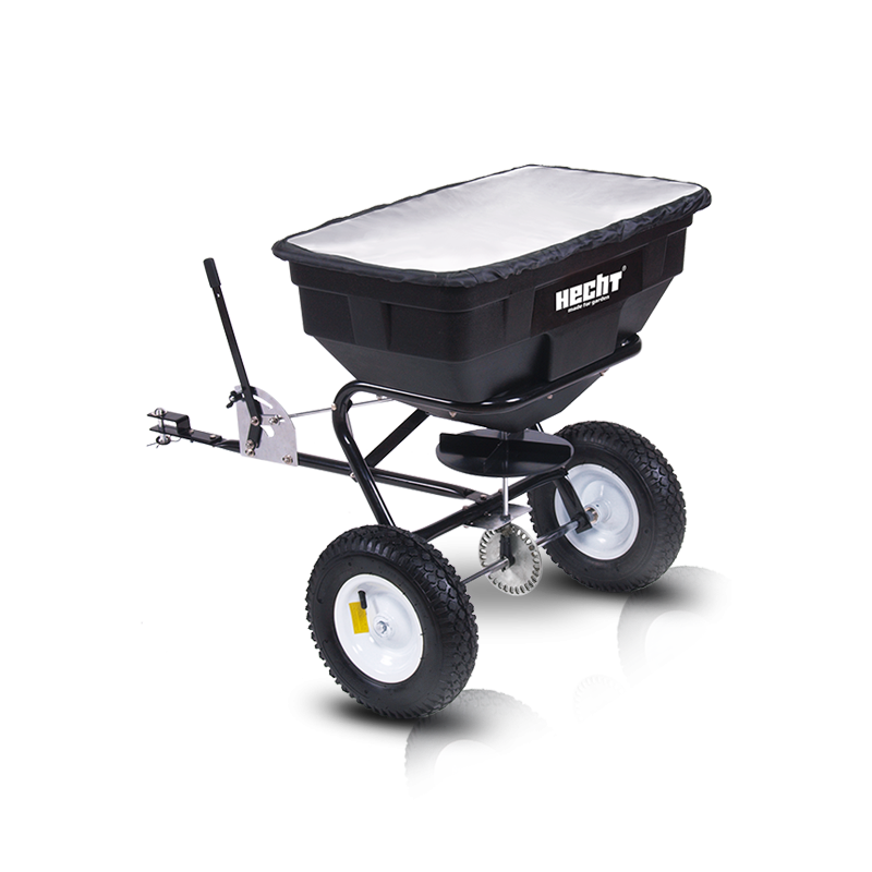 Hecht 260 Epandeur universel et remorque de Haute Qualité 60 l Largeur 46-48 cm Dosage exact - Image 1
