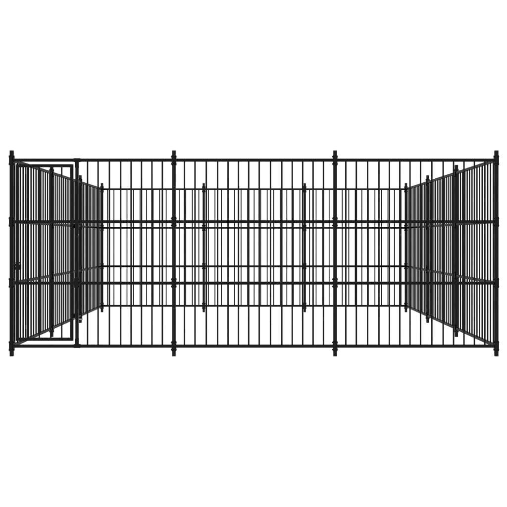 Helloshop26 - Chenil extérieur cage enclos parc animaux chien d'extérieur pour chiens 450 x 450 x 185 cm - Imagen 2