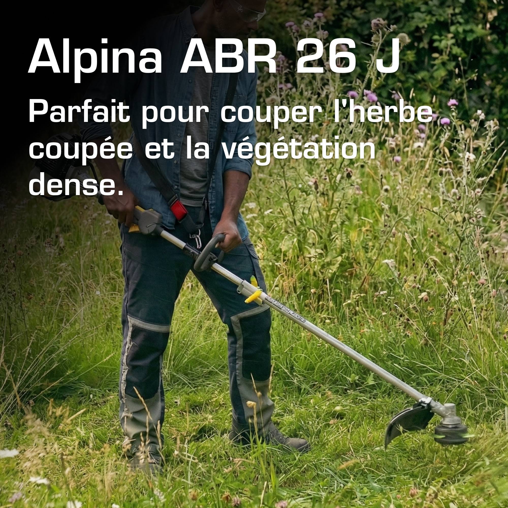 Alpina - Débroussailleuse ABR 26 J, 25,4 cm³, tête à deux lignes, harnais inclus - Alpina - Imagen 2
