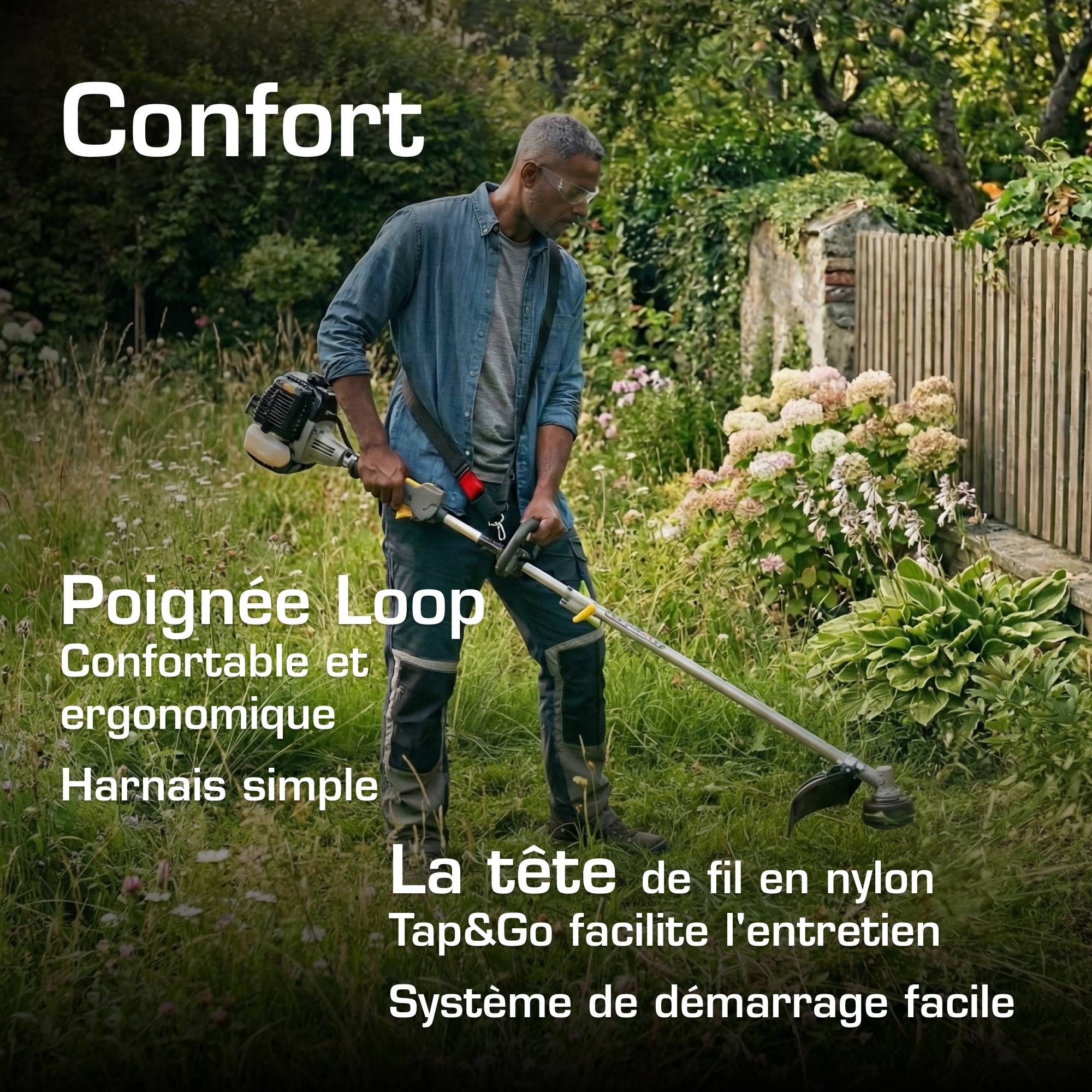 Alpina - Débroussailleuse ABR 26 J, 25,4 cm³, tête à deux lignes, harnais inclus - Alpina - Imagen 5