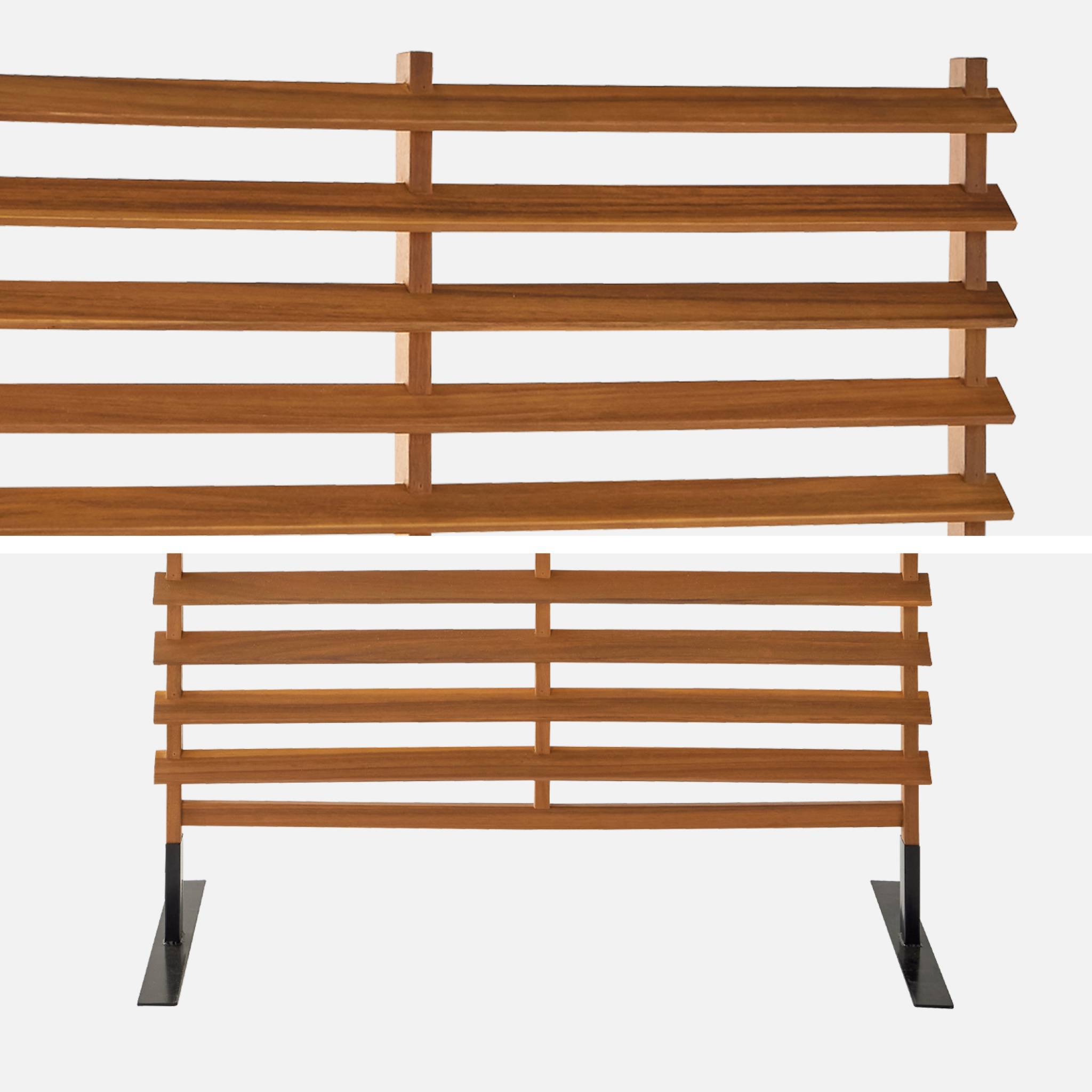Paravent extérieur en bois. 100cm. acacia. intérieur. extérieur | sweeek - Image 5