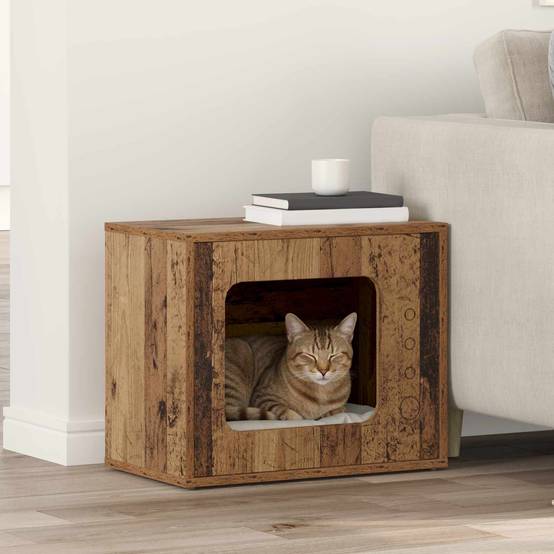 Chatiere bois marron 51 x 30 x 42,5 cm - Prolenta premium p333.0 - Image 2