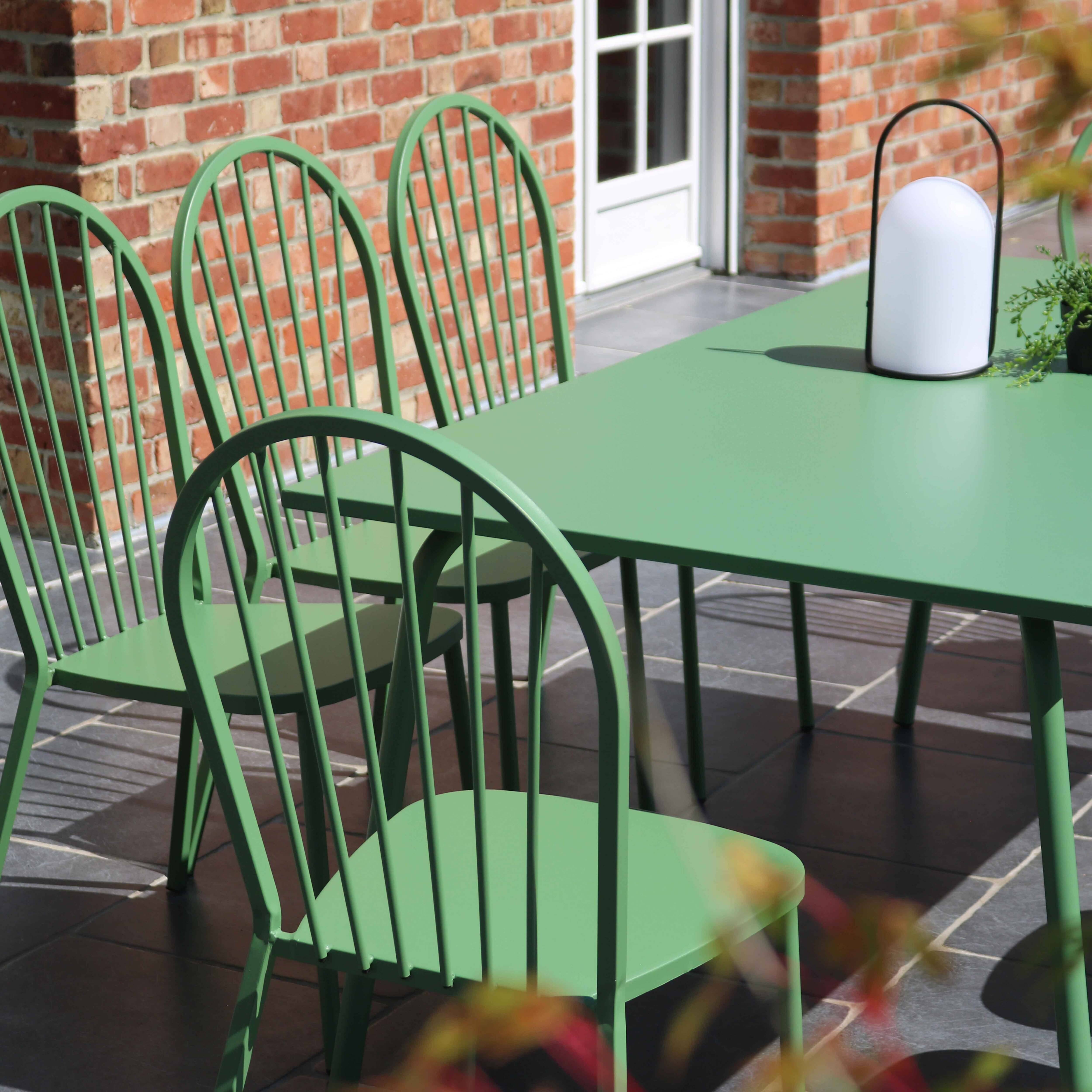 Oviala - Chaise bistrot en métal vert cactus Honfleur - Oviala - Imagen 5
