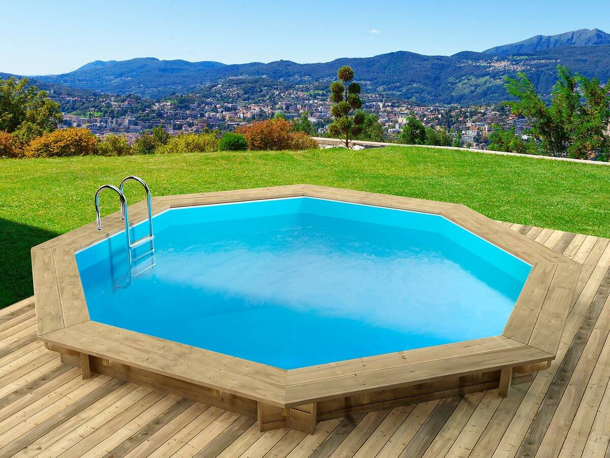 Piscine Bois " Verona " - 5.10 X 1.20 M + Pompe à Chaleur - Puissance 6.1 Kw -habitat Et Jardin - Imagen 3