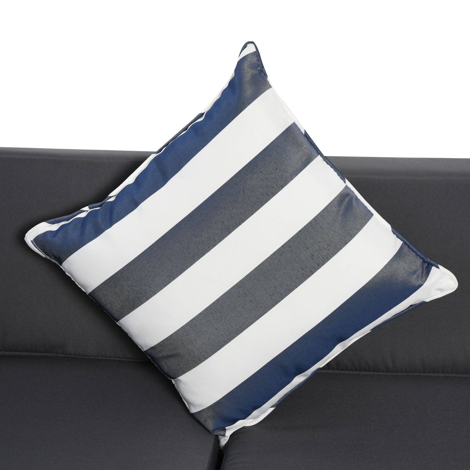 Outsunny - Ensemble salon de jardin 4 places 5 pièces coussins zippés déhoussables polyester résine tressée gris - Outsunny - Imagen 8