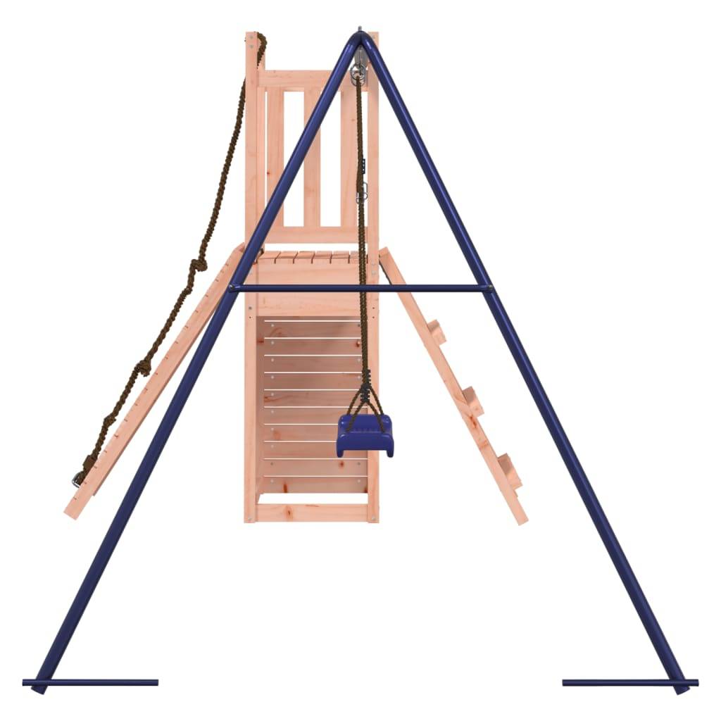 Helloshop26 - Aire de jeux d'extérieur balançoires toboggan portiques robuste jeux jardin 232 x 184 x 169 cm bois massif de douglas - Imagen 4