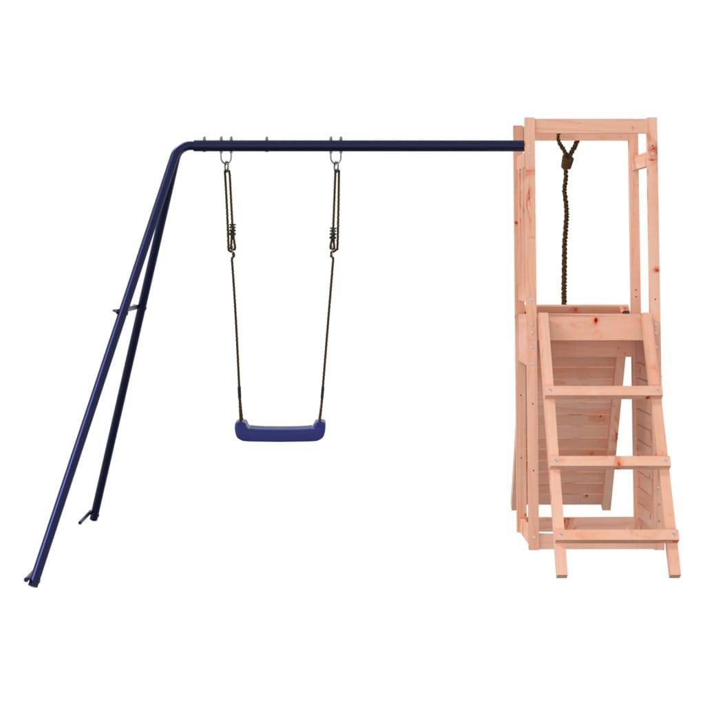 Helloshop26 - Aire de jeux d'extérieur balançoires toboggan portiques robuste jeux jardin 232 x 184 x 169 cm bois massif de douglas - Imagen 5